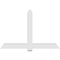 Ekena Millwork Eugene Architectural Grade PVC Gable Bracket, 72"W x 48"H x 4"D x 6"F, 16/12 Pitch GBP072X48X0406EUG00 - alternate 5